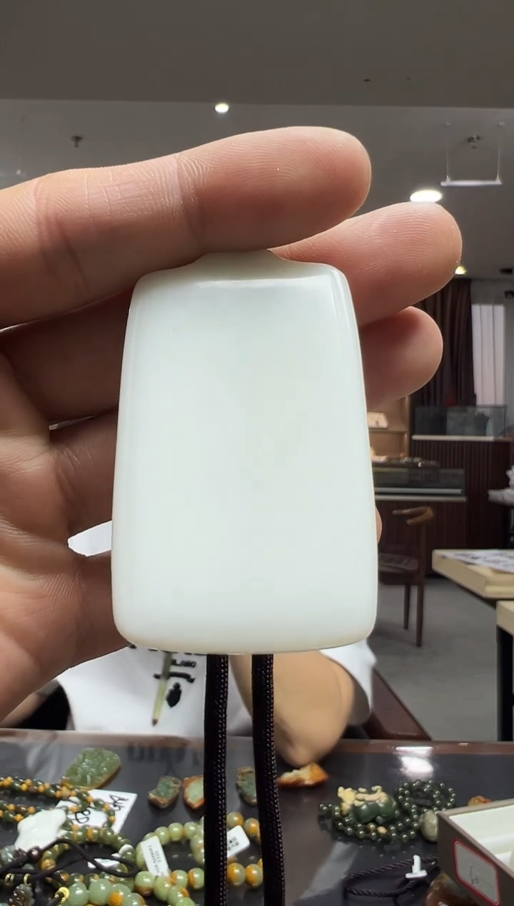 未镶嵌和田玉挂件白无事牌-多样性发货其中发一