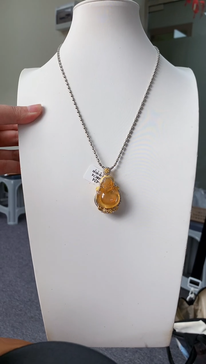 【闪购商品】翡翠颈饰18K金镶嵌117           