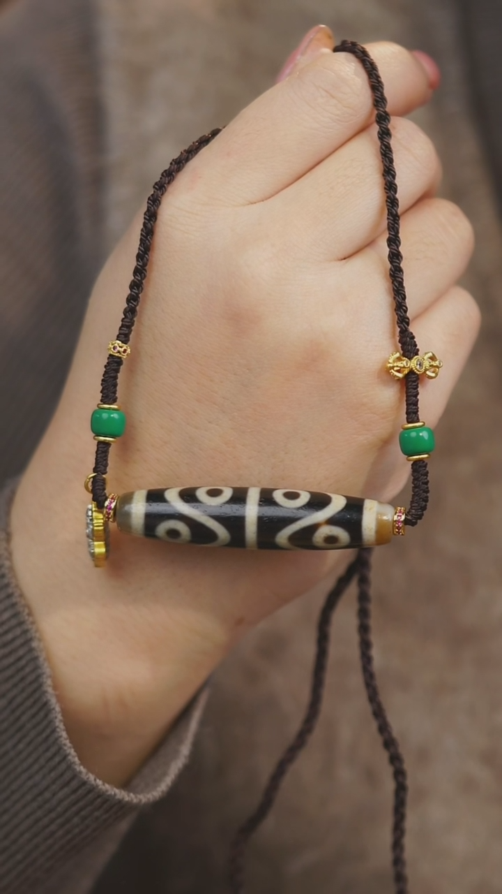 【闪购商品】玛瑙/玉髓项链未镶嵌多样性发其一(八眼）