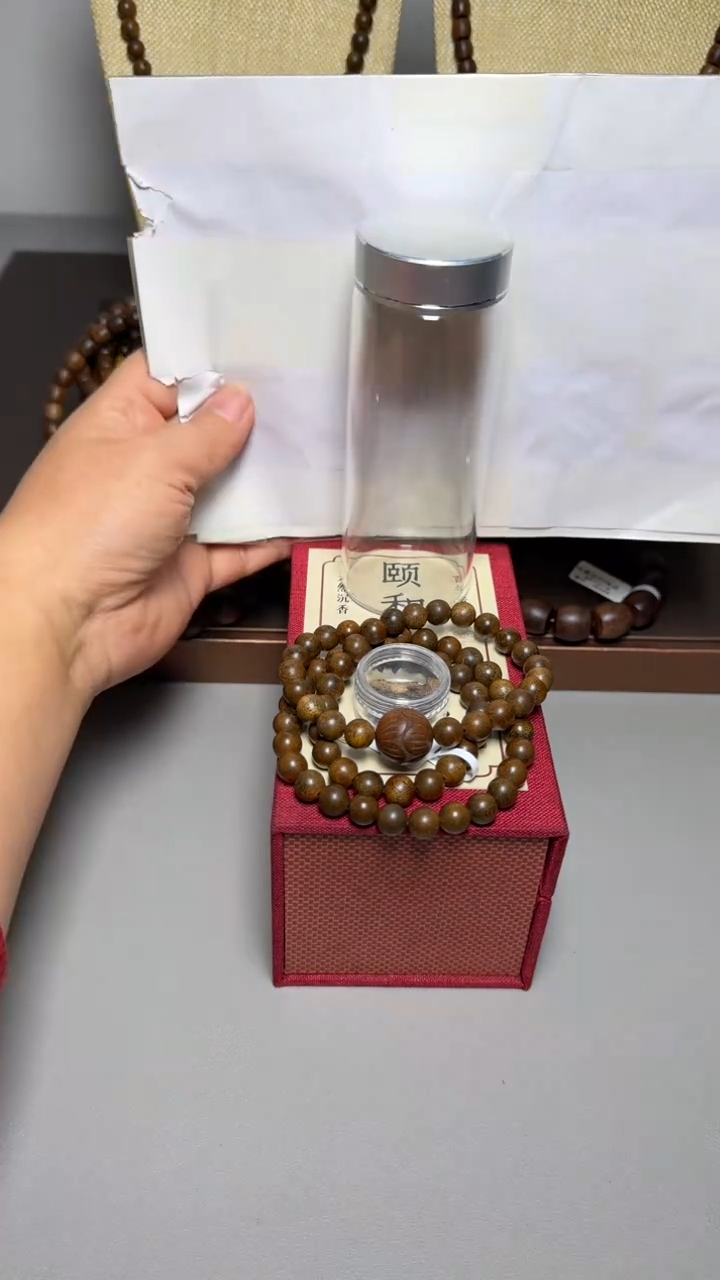 【闪购商品】沉香手串芽庄白棋0.8三圈圆珠