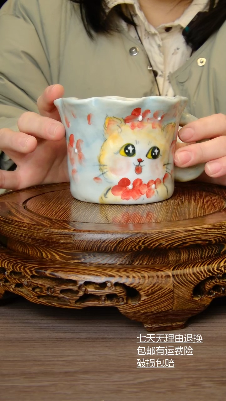 【闪购商品】杯子杯子纯手工手绘景德镇