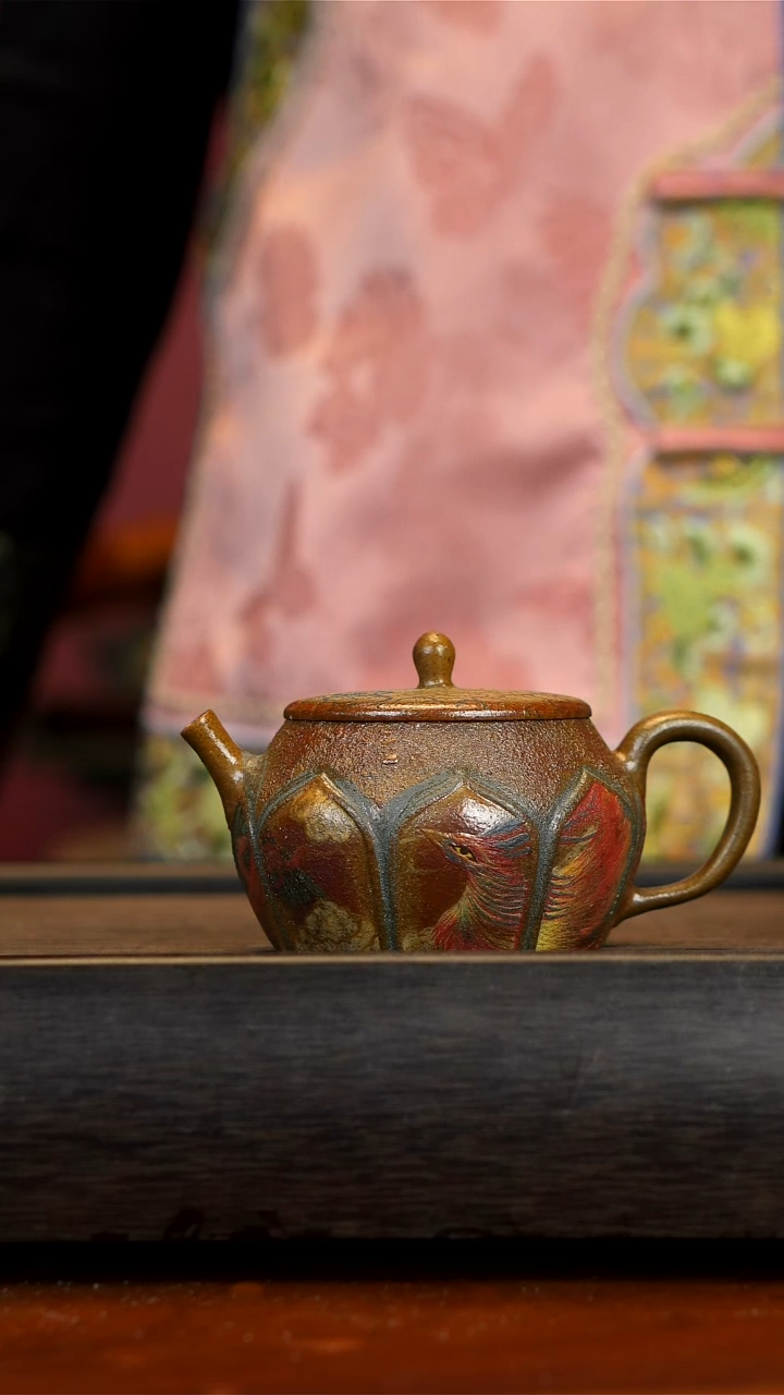 【闪购商品】紫砂茶壶敦煌凤凰 观羽柴烧