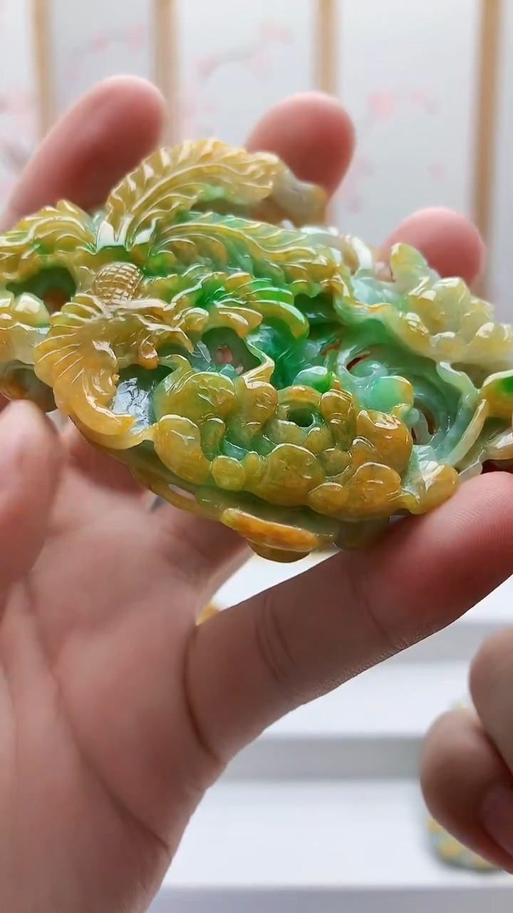 未镶嵌定制翡翠5163bb-毛货挂件43