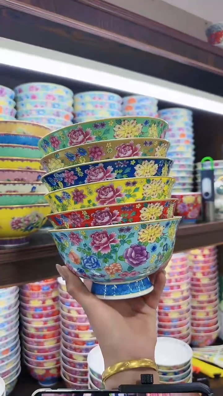 【闪购商品】瓷片6英寸面碗6个景德镇陶瓷