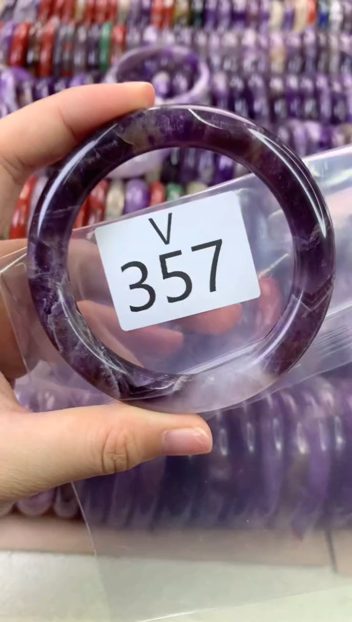 【闪购商品】水晶水晶手镯V未镶嵌357-60