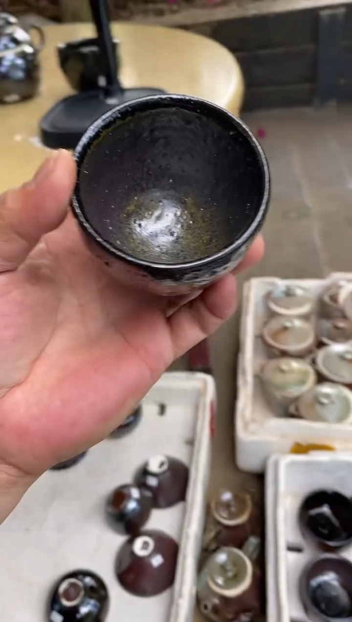 浪鬼柴烧肚**圆龙窑系列 杯 微瑕
