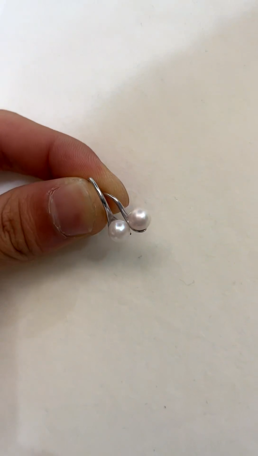 银S925镶嵌耳饰海水珍珠5-6