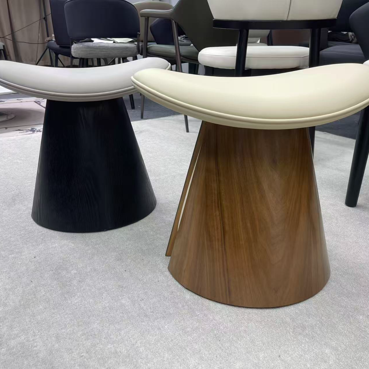 复古中式实木白蜡木板茶椅餐椅家用设计师书房靠背椅有扶手洽谈椅