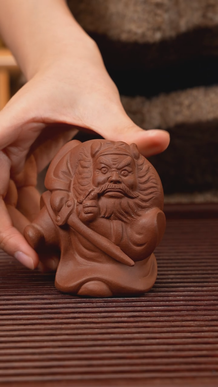 【闪购商品】紫砂茶宠舞剑钟馗