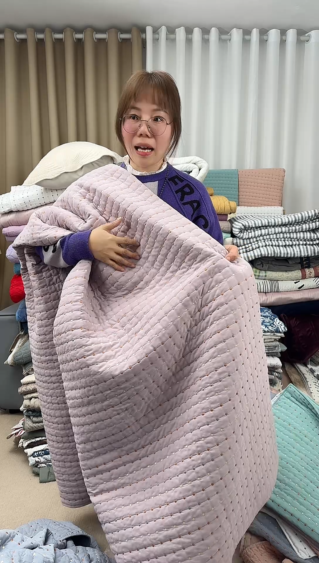 棉2*2.3紫色米粒绣