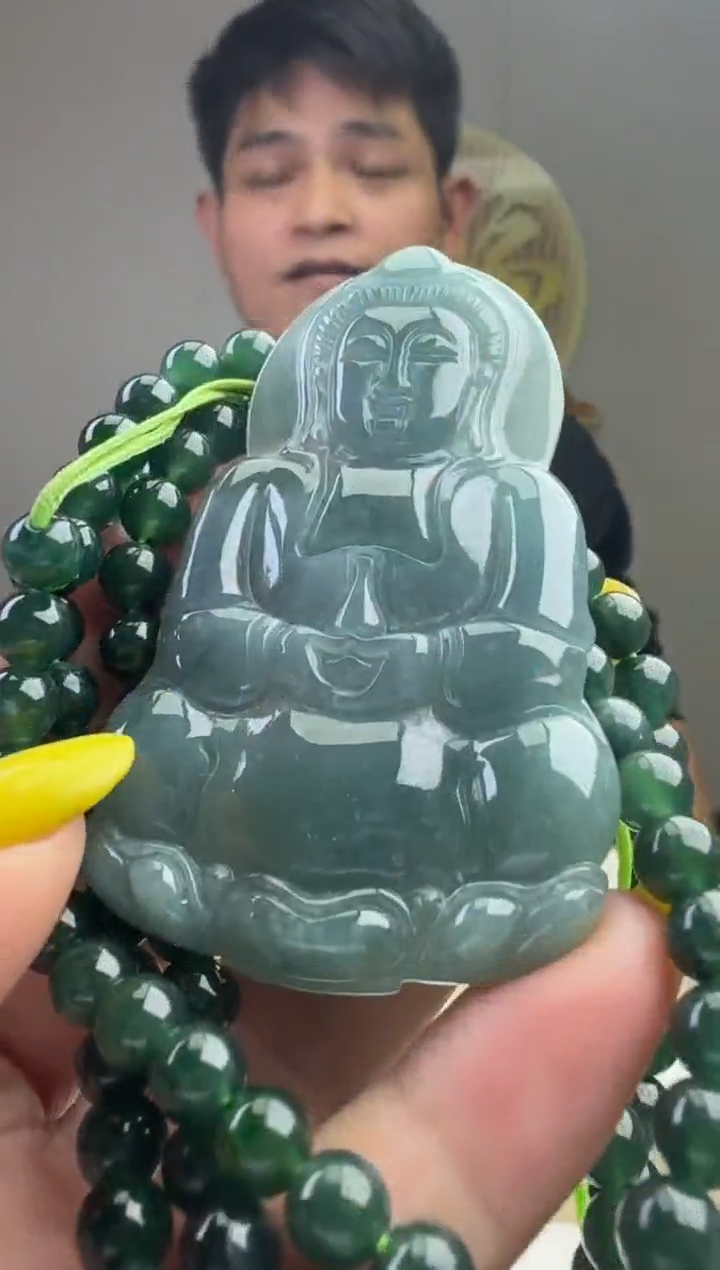 颈饰未镶嵌翡翠天然A货翡翠  多样性随机发其一