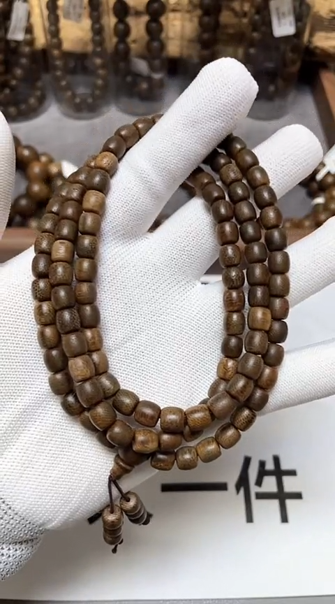 【闪购商品】沉香手串柬埔寨金丝菩萨棋沉香108颗沉水级老料