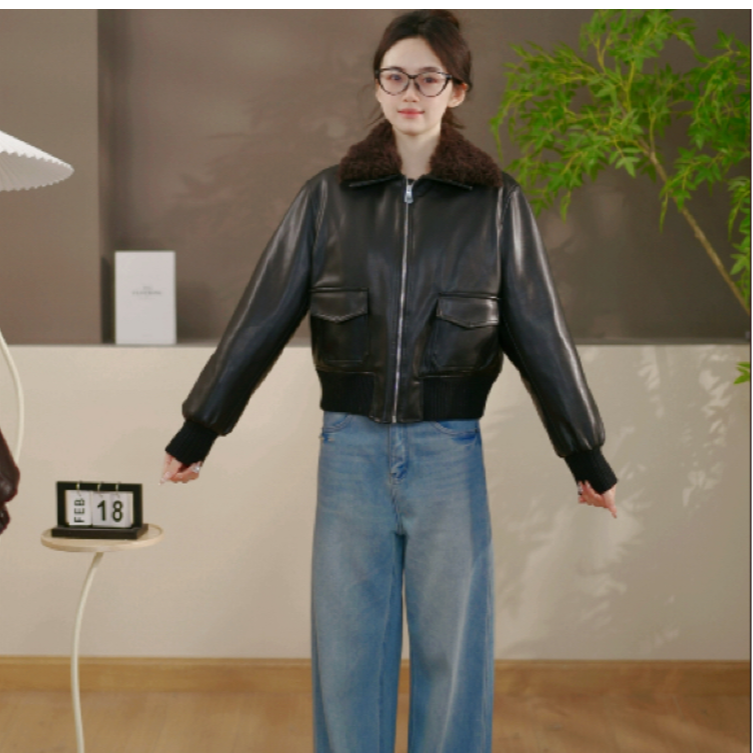 【千千oni专享】冬季女士羊皮外套1942