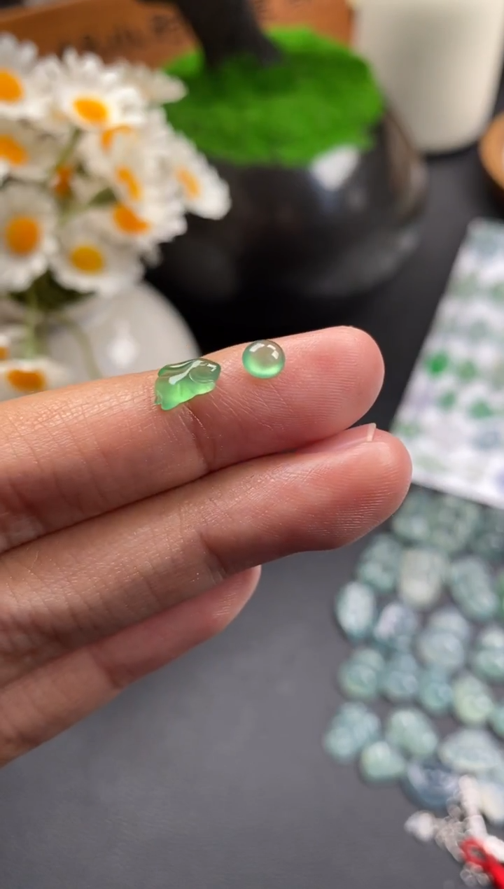 散珠翡翠冰绿裸石