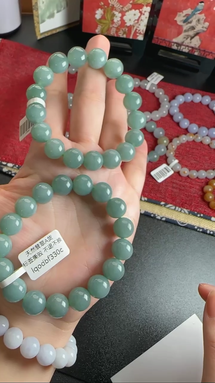 【闪购商品】翡翠手串未镶嵌WY0113033多样性发一