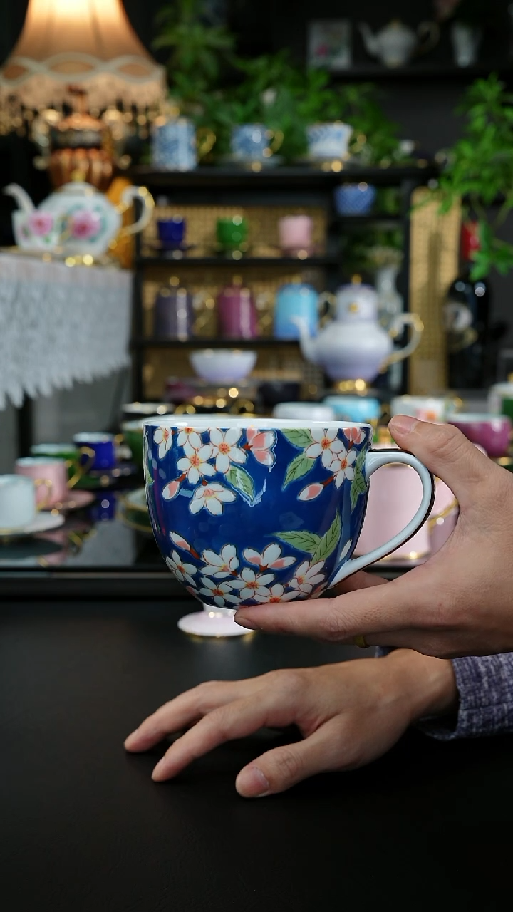 及**损微瑕樱花早餐杯11个，，，，，，