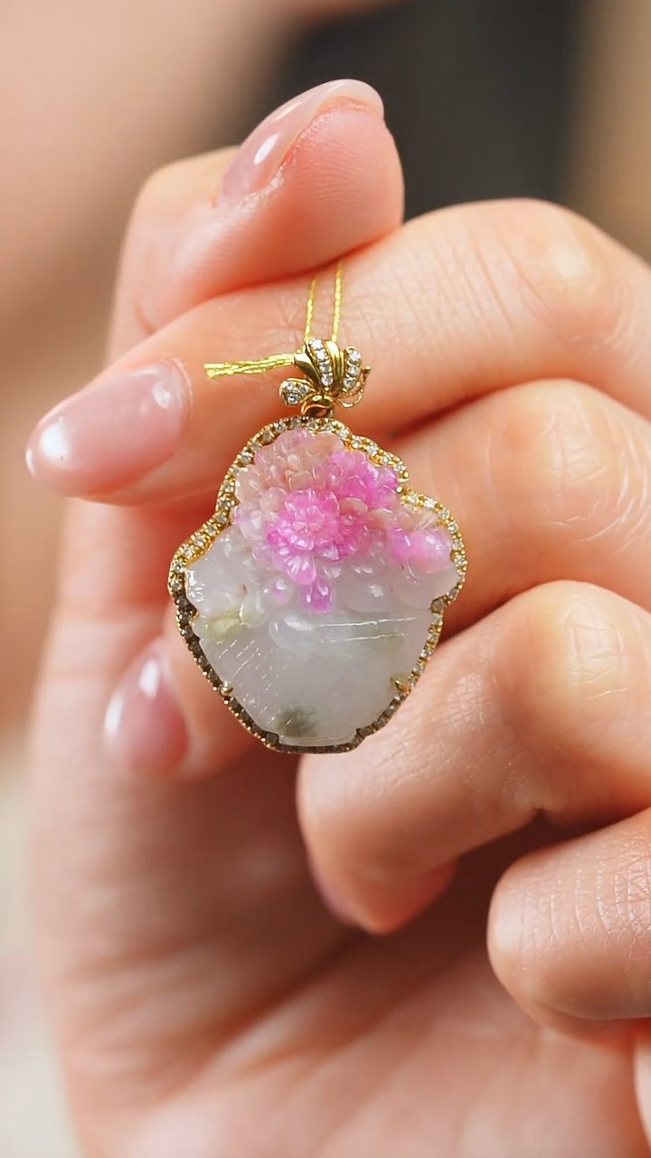 苏纪石（舒俱来）18K金镶嵌吊坠(不含链)88