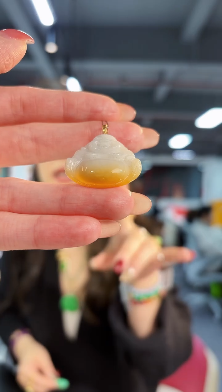 【闪购商品】翡翠颈饰18K金镶嵌缅料A货/支持复检/一件