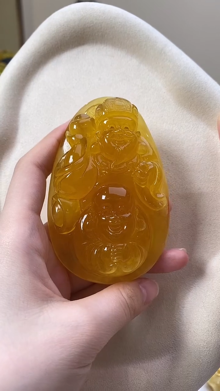 琥珀颈饰未镶嵌吊坠