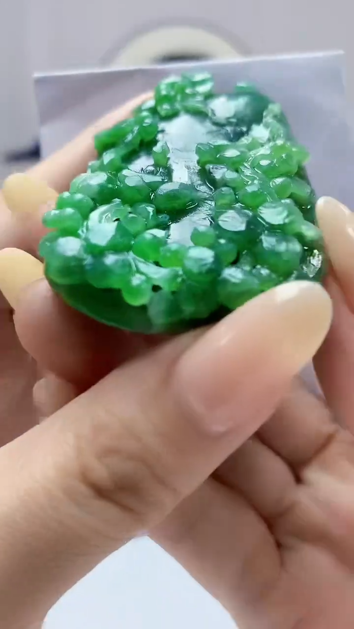 【闪购商品】定制翡翠未镶嵌0405DD-毛货挂件115