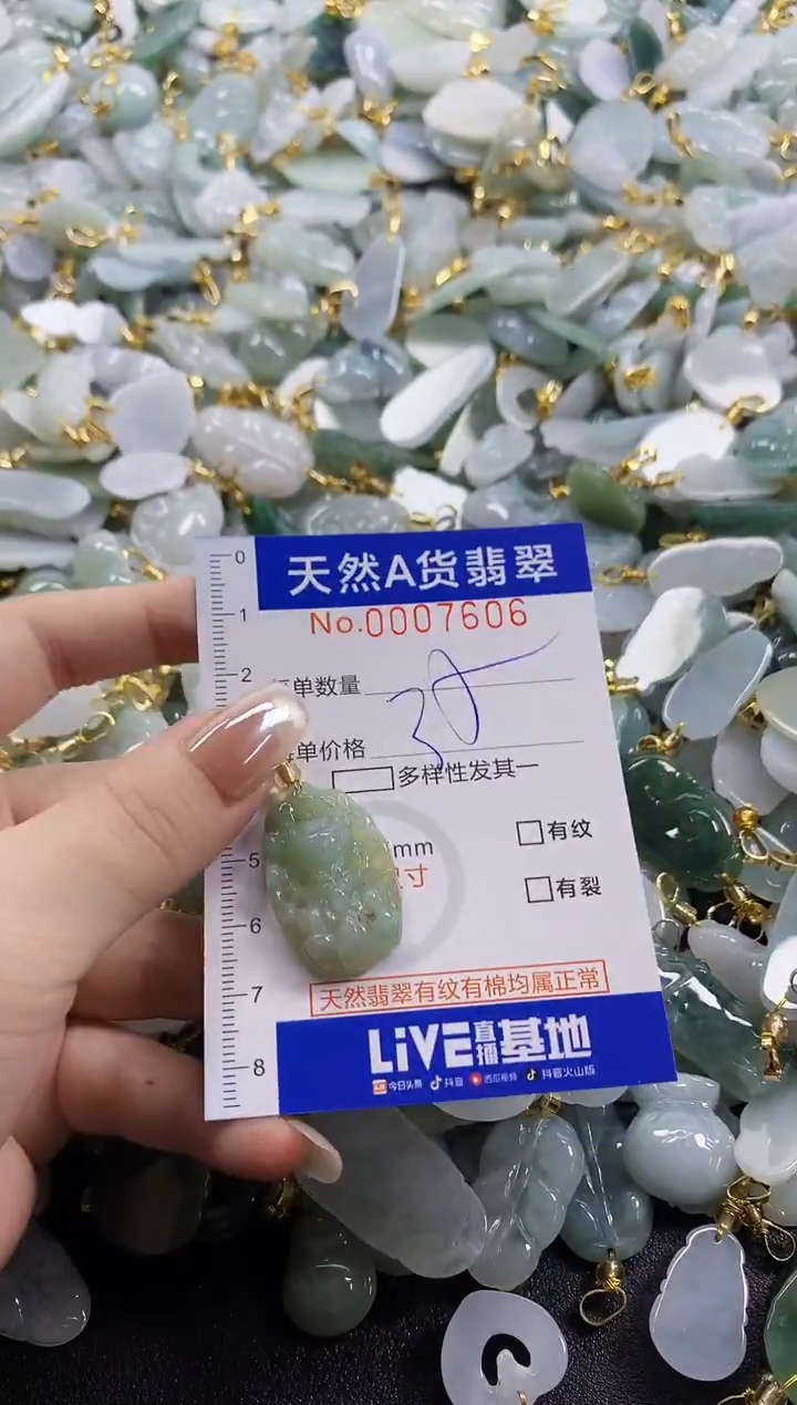 颈饰未镶嵌翡翠天然A货翡翠