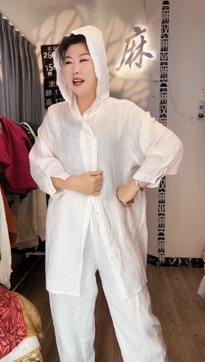 亚麻汉麻苎麻大码女装。