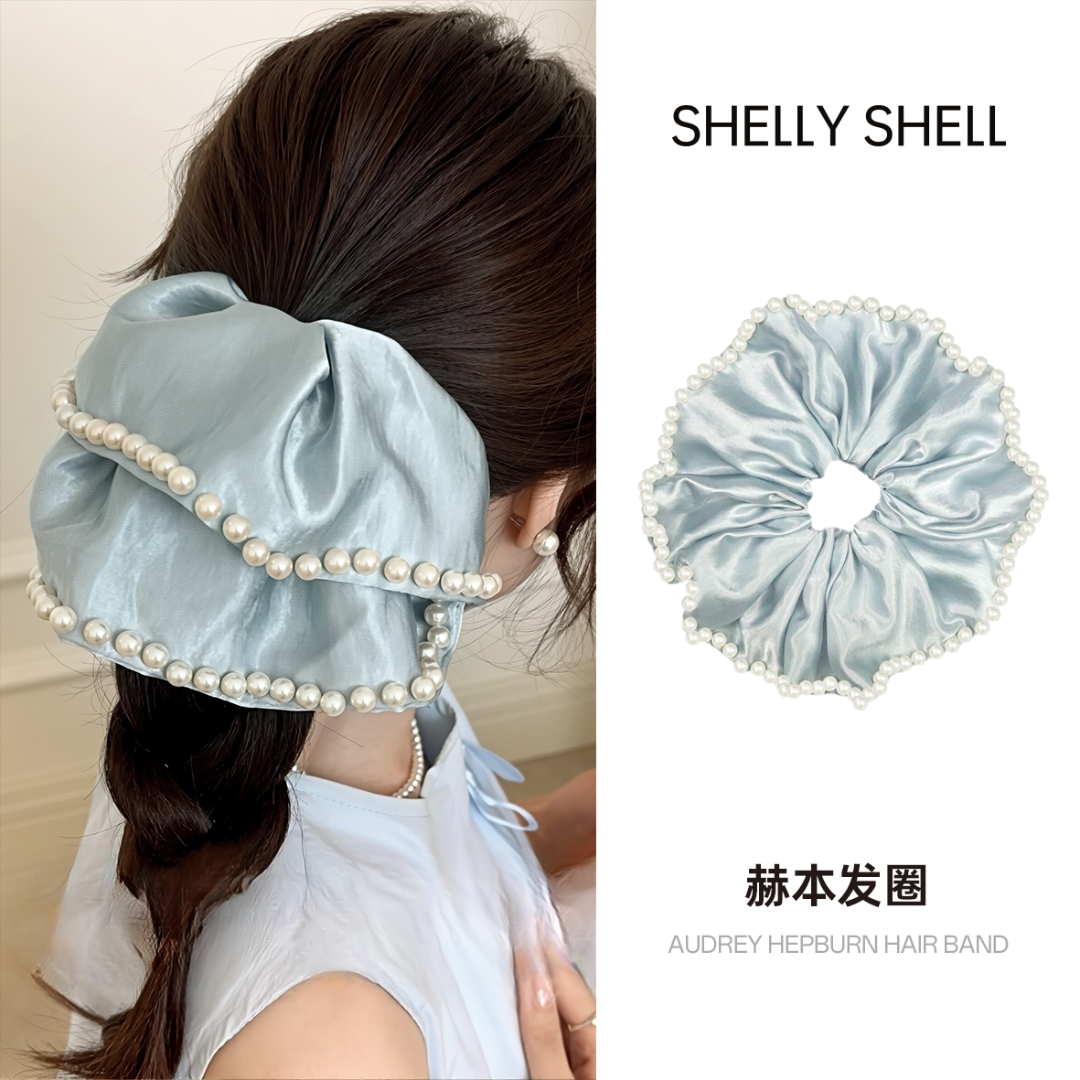 Shelly Shell赫本发圈 小众气质时尚简约