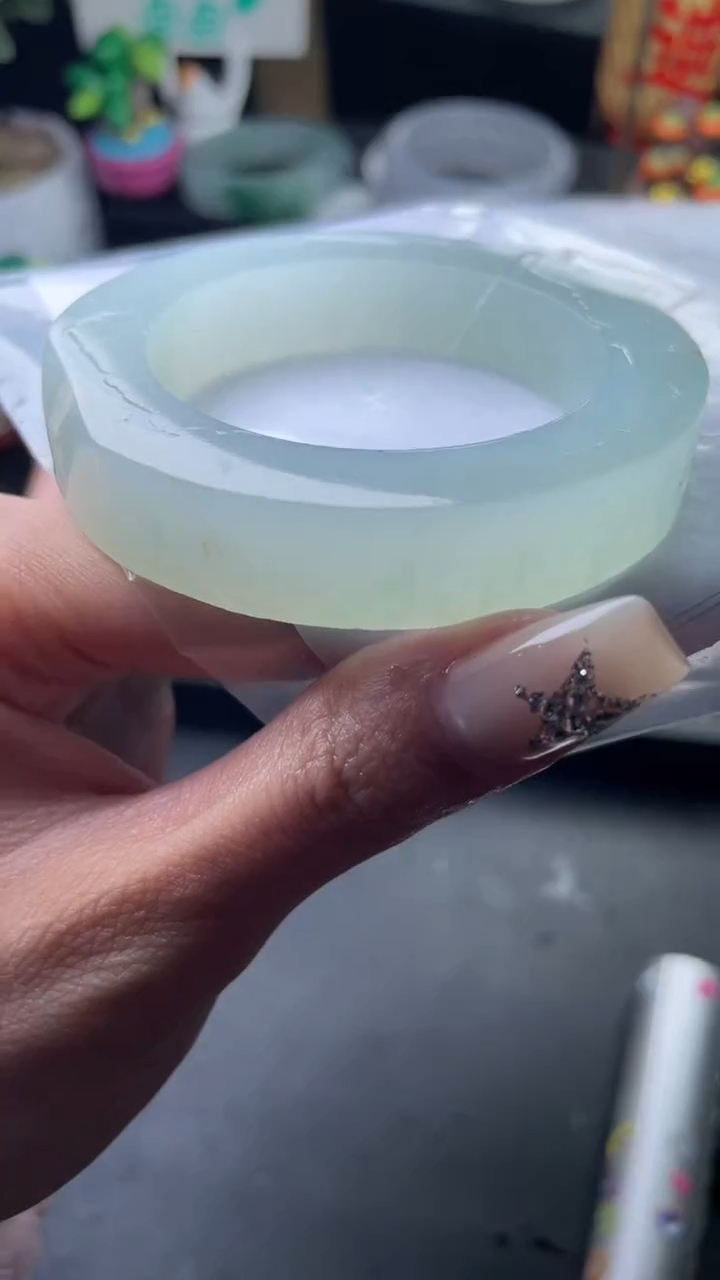 定制翡翠毛胚定制未镶嵌48-54正圈定制不退不换