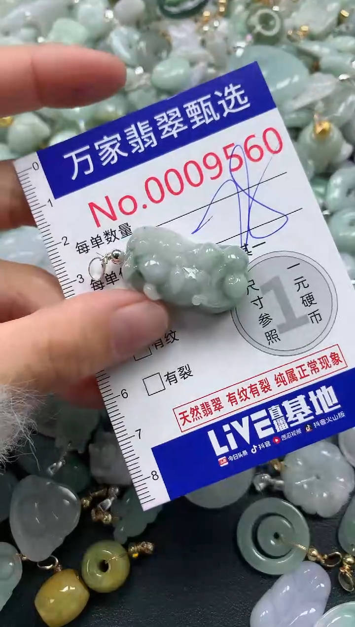 吊坠(不含链)未镶嵌翡翠9560