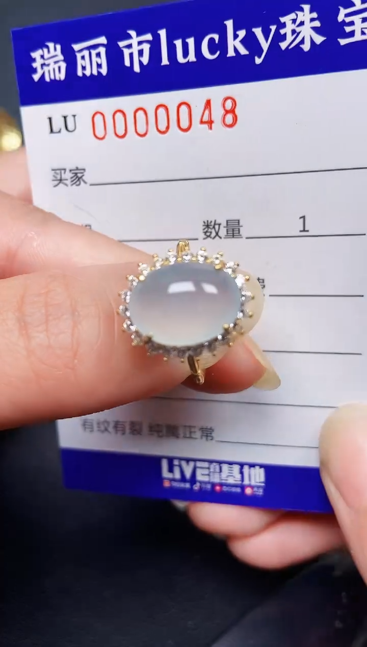 翡翠银S925镶嵌颈饰0048