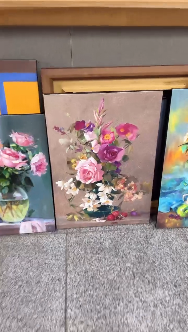 【闪购商品】俄罗斯油画（花卉）50*70内