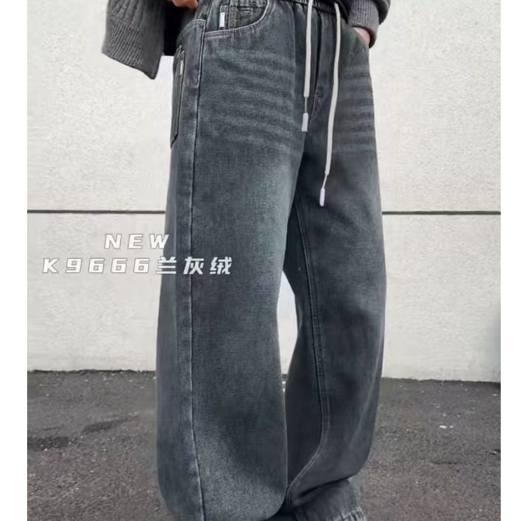 【加绒加厚】9666-广州UUS-潮牌撤柜长裤男女同款