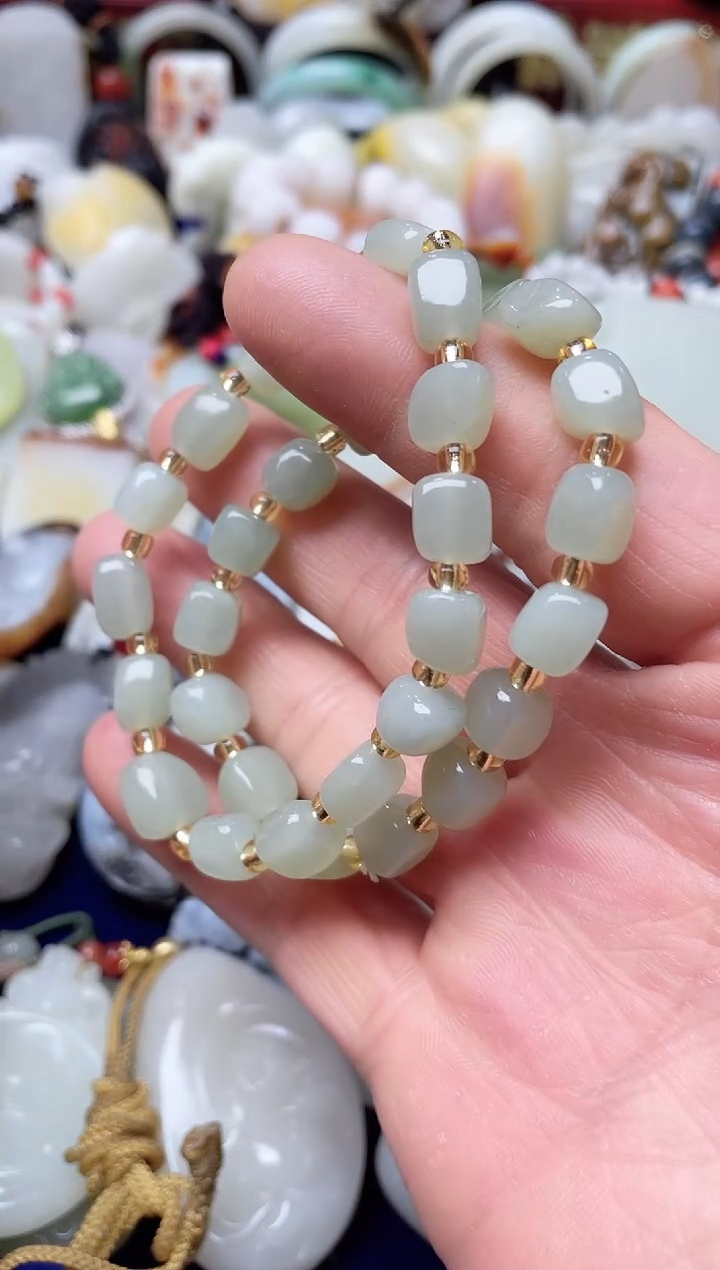 【闪购商品】和田玉手串未镶嵌手串/多样性单个发