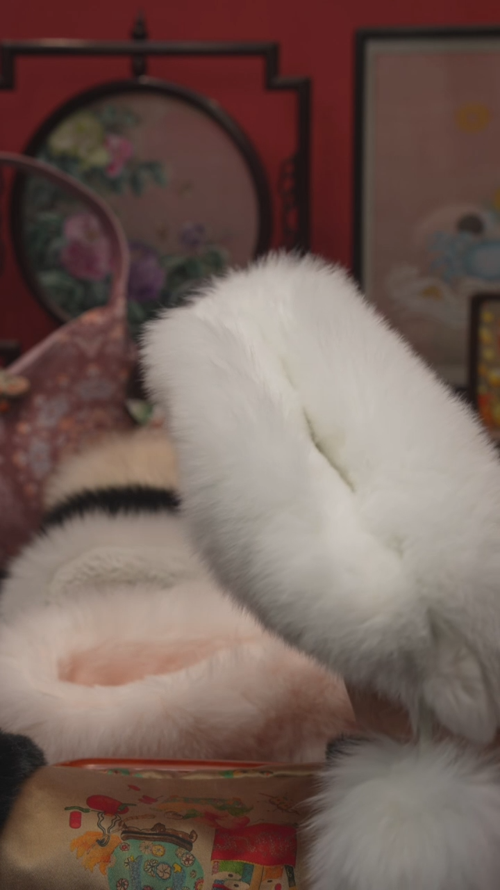 刺绣一**子非遗手工绒花饰品