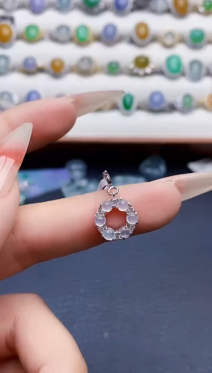 银S925镶嵌戒指翡翠1719