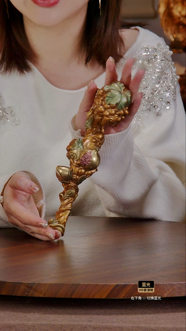 黄铜《多子多福如意》