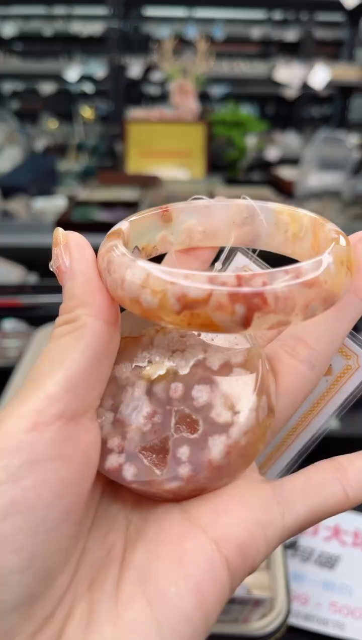 【闪购商品】石英质玉手镯未镶嵌53圈口（赠送镯心）677014