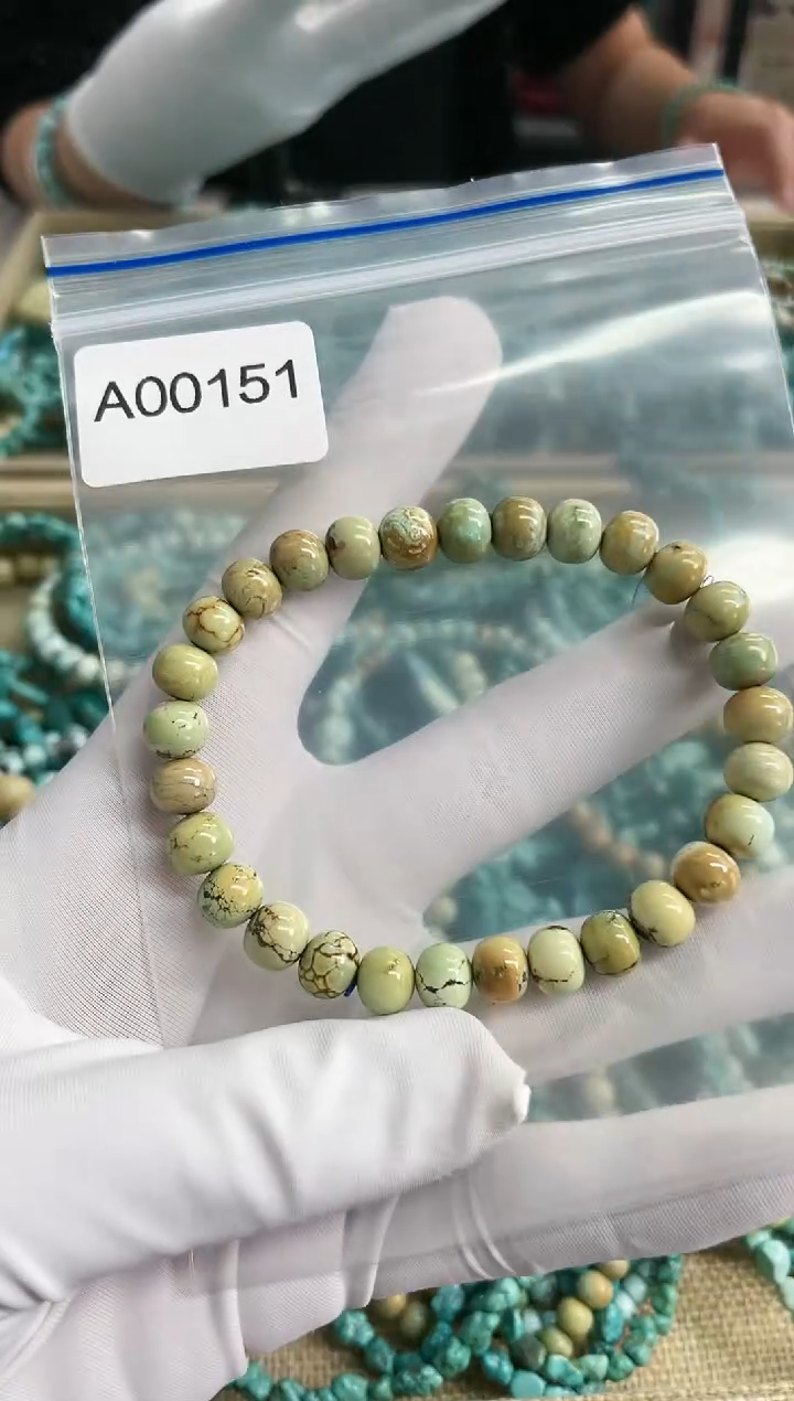 【闪购商品】绿松石珠宝奇石未镶嵌7mm+