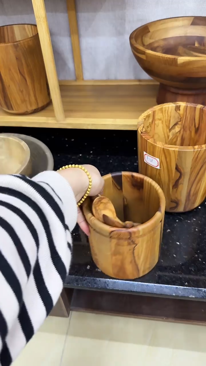 橄榄木小号桶实木微瑕