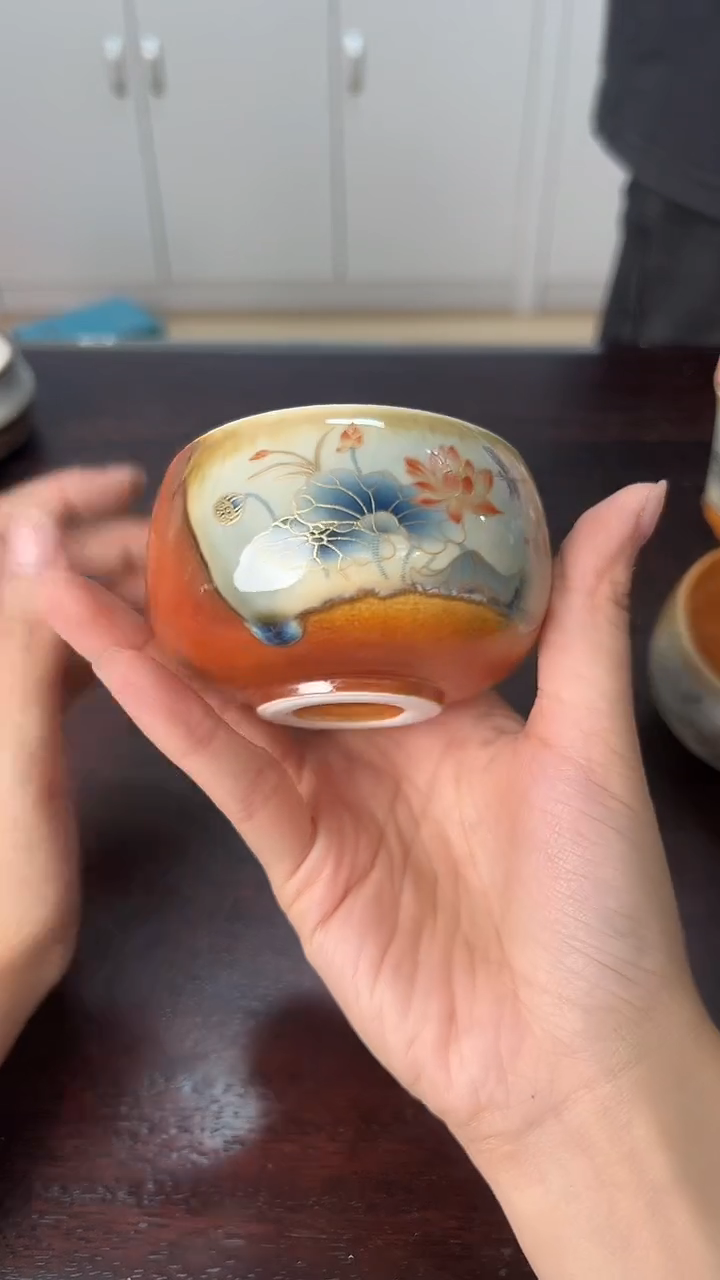 龙泉云间青瓷小米茶器