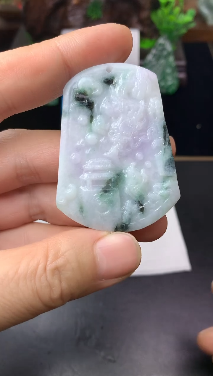 颈饰未镶嵌翡翠缘挂件