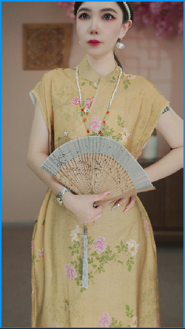 凡度--【金玉满堂】新中式国潮旗袍连衣裙时尚季夏季显瘦 -小艾