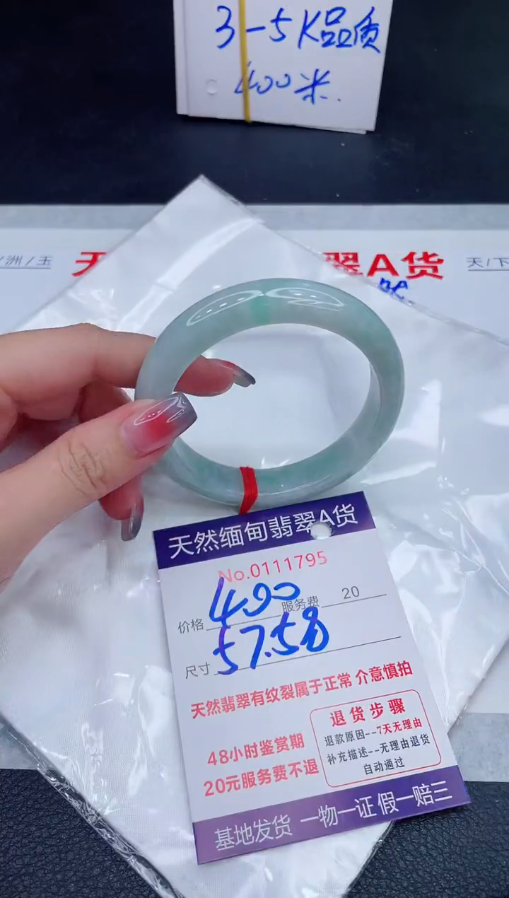 未镶嵌手镯翡翠400.00