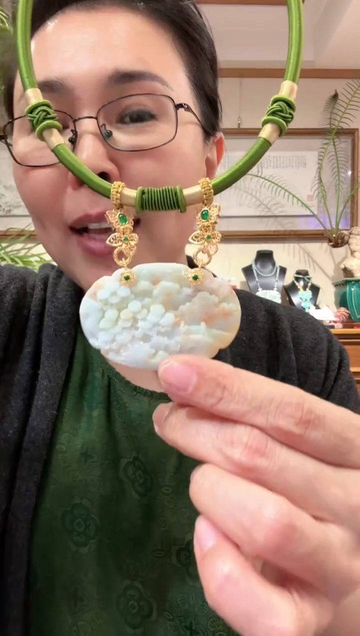 【闪购商品】翡翠颈饰未镶嵌国风