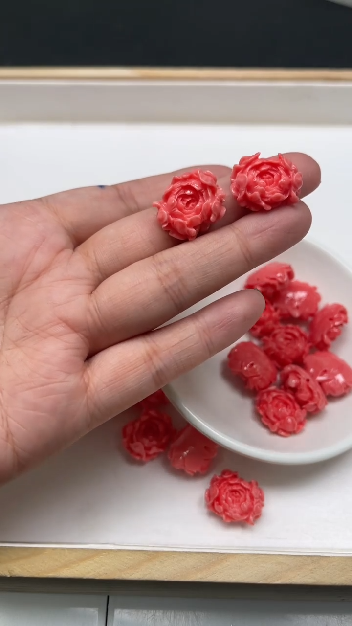 未镶嵌散珠拼合珍珠（马贝珠）C796 女皇贝 牡丹花18*15mm2个8元