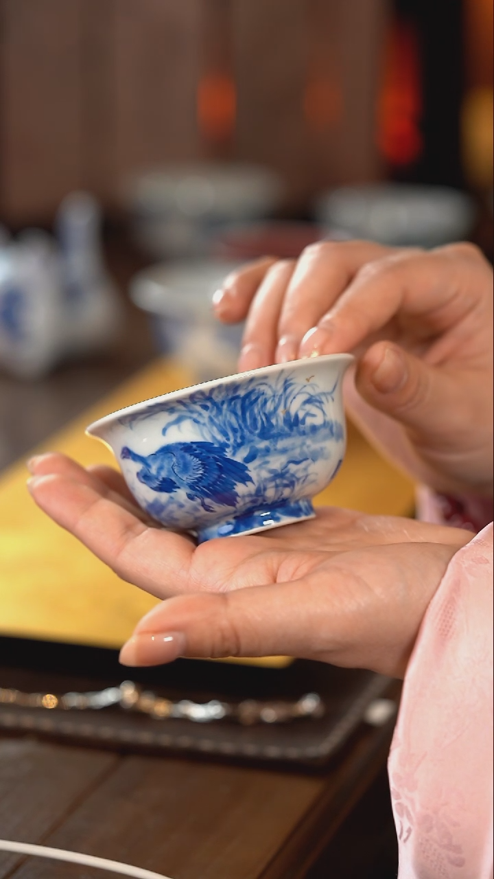 【闪购商品】正春堂·古法柴窑 春鸭图杯