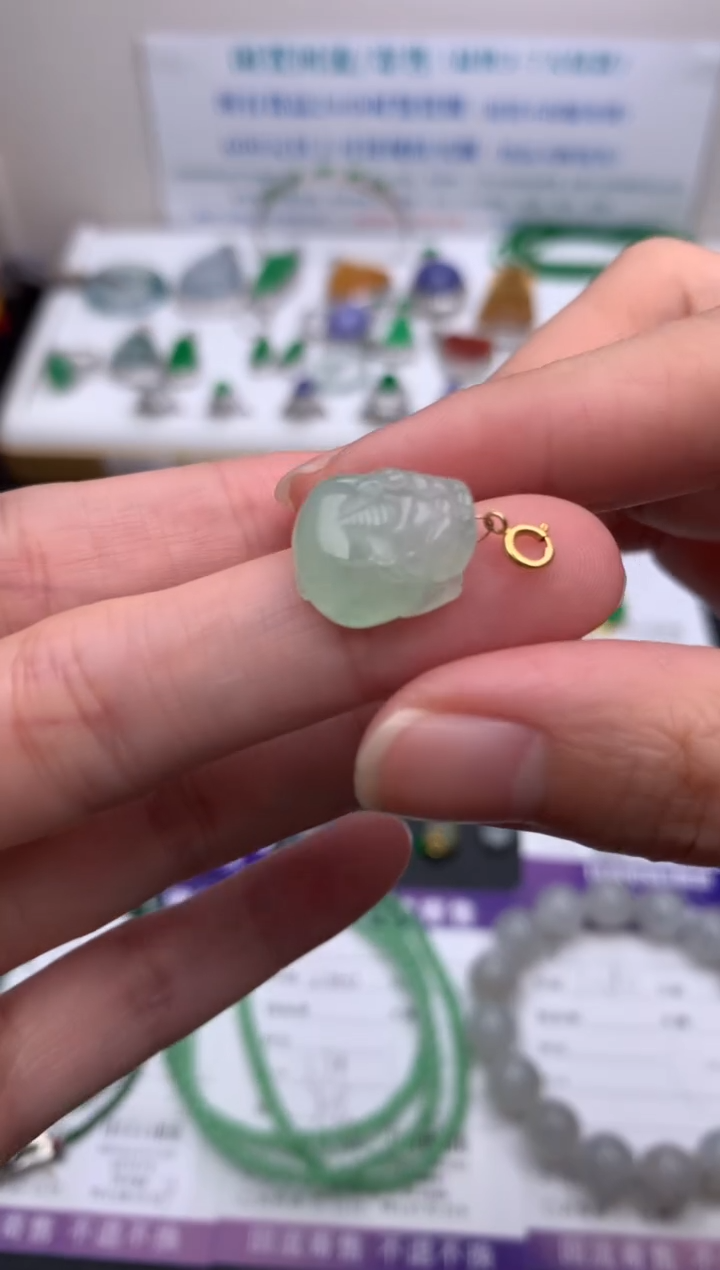 【闪购商品】定制翡翠18K金镶嵌模式推广期24小时鉴赏期