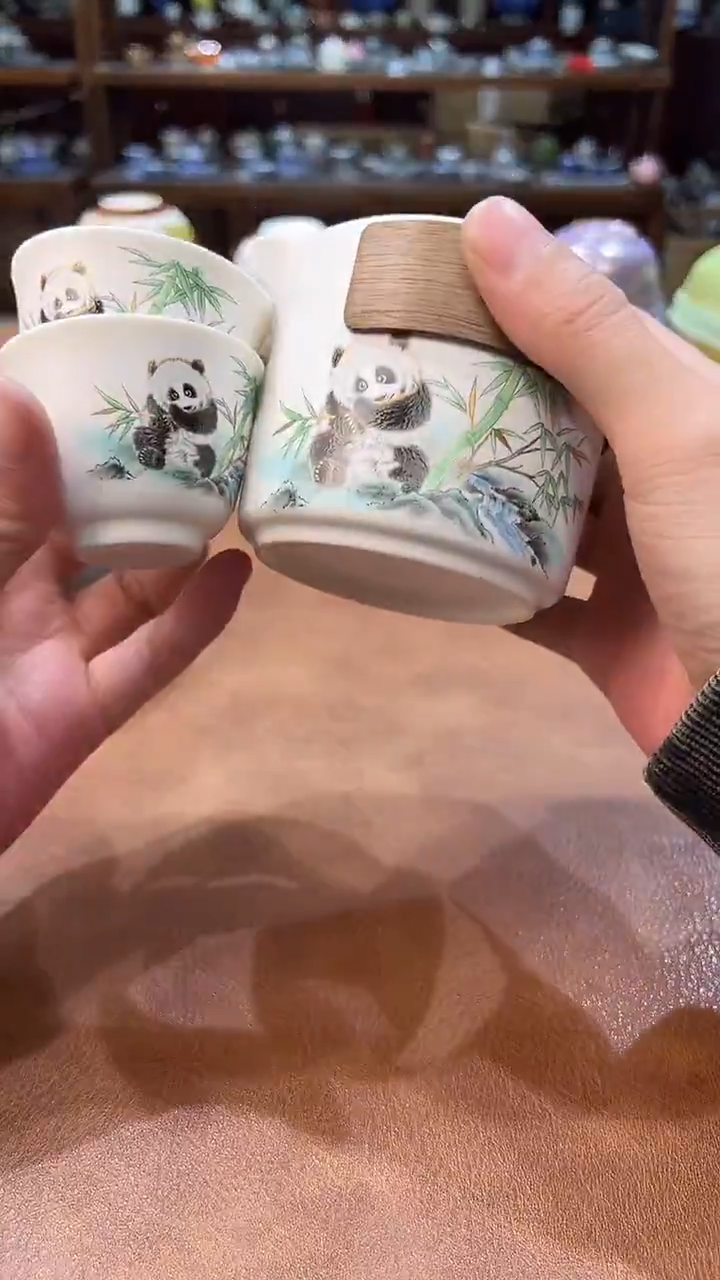 真的很便宜会开片的旅行茶具