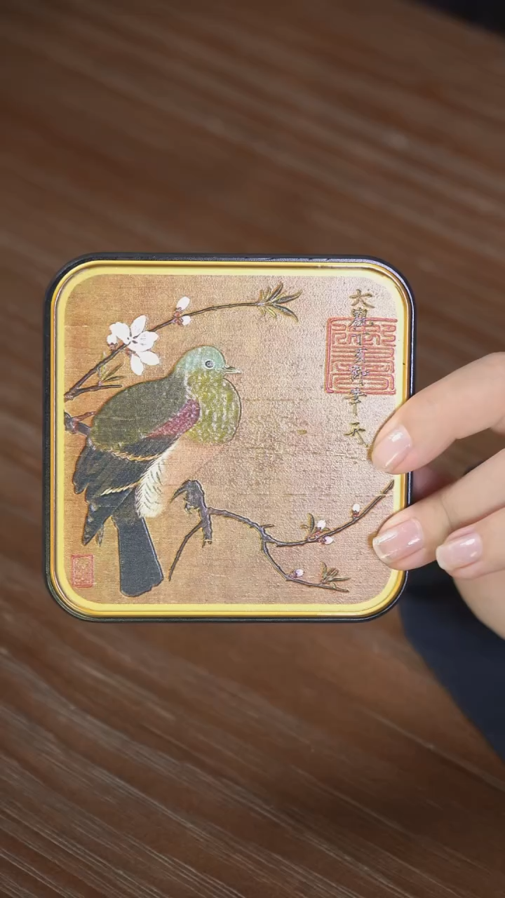 壹藏贰宝桃鸠杯垫一片