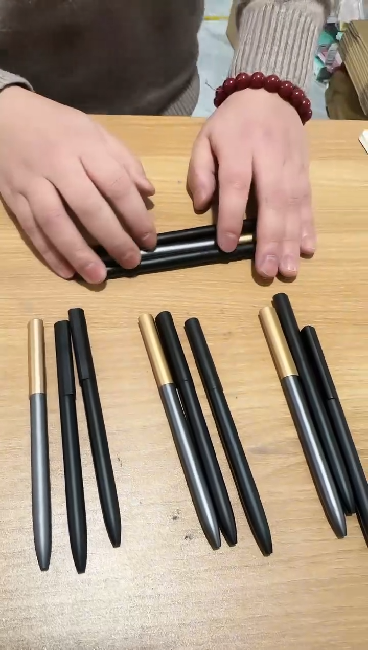 金属旋转笔笔组合3支